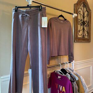 Athleta Seasoft Midrise Straight Pant, Size Medium PETITE, Smoky Rose